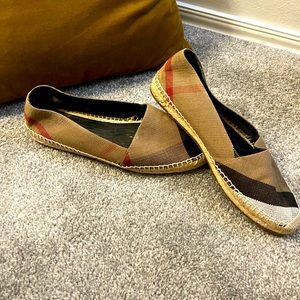 Women’s Burberry Espadrilles (gently worn)